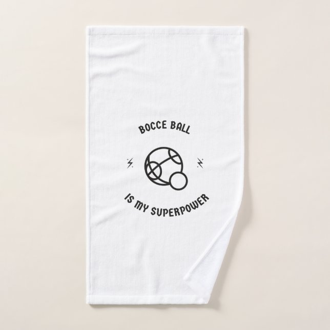 Le ballon de bascule est ma superpuissance (Serviette à main)