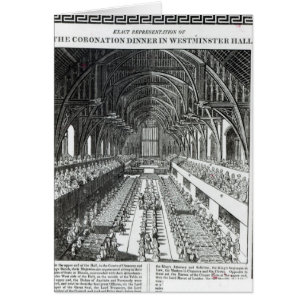 Le banquet de couronnement dans Westminster Hall