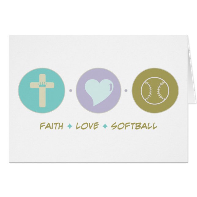 Le base-ball d'amour de foi (Devant horizontal)