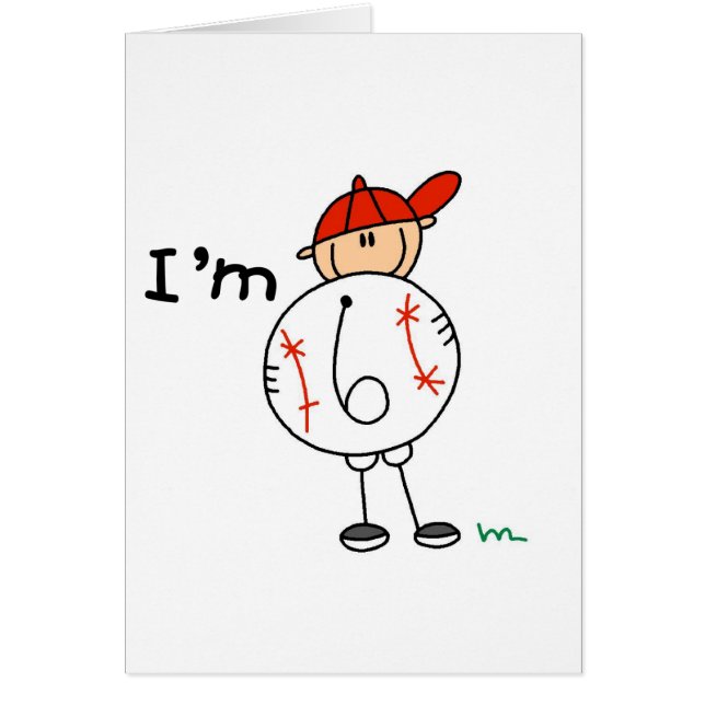 Le base-ball du garçon je suis 6 T-shirts et (Devant)