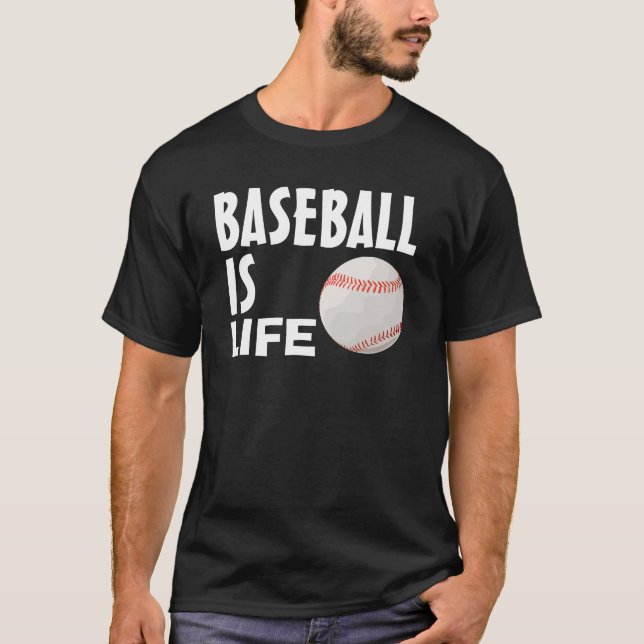Le base-ball est la vie, T-shirts (Devant)