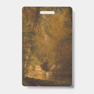 Le bassin à truites (1870) Œuvre d'art - Badge