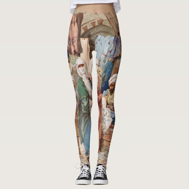 "Le bazar de la soie" leggings d'art (Devant)