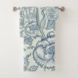 Le beau motif floral de William Morris, bleu,