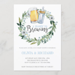 Le bébé brasse Baby shower Invitation