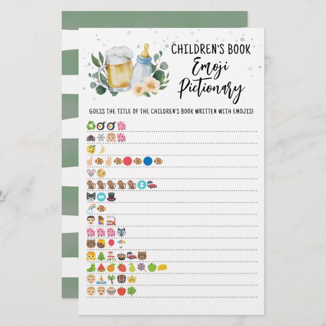 Le bébé brasse le livre pour enfants Emoji Piction (Devant / Derrière)