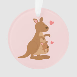 Le bébé mignon Joey de kangourou badine le décor
