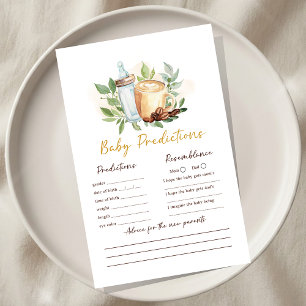 Le bébé prépare un jeu de prédictions de douche à 