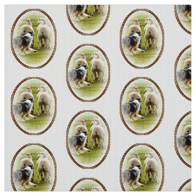 Le berger australien a inspiré le tissu (Échantillon)