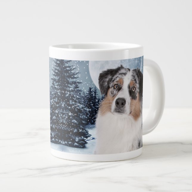 Le berger australien Jumbo Mug (Devant droit)
