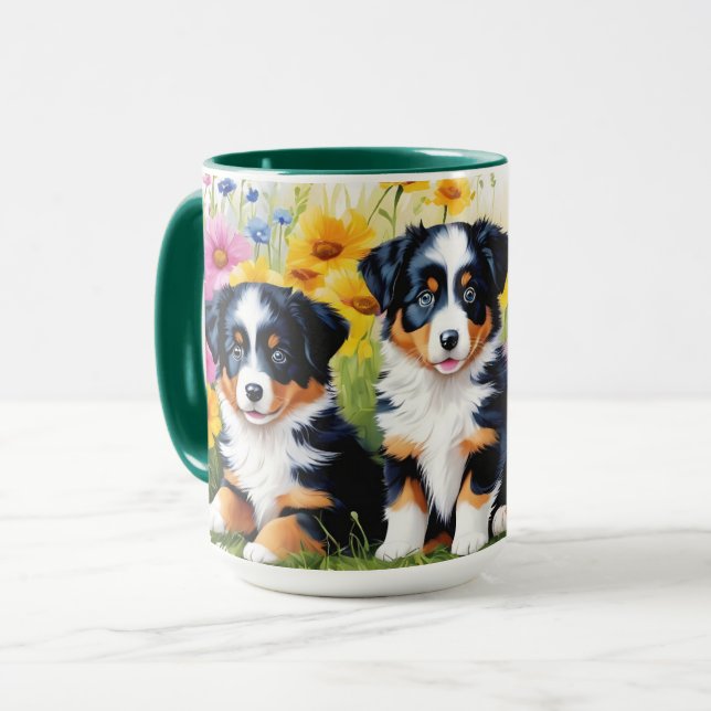 Le berger australien Puppy Mug (Devant gauche)