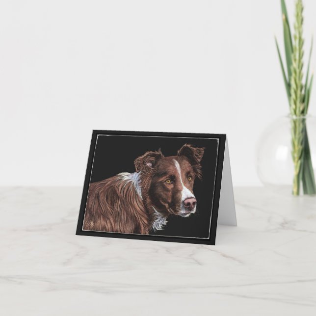 "Le Berger" - Carte Border Collie (Devant)