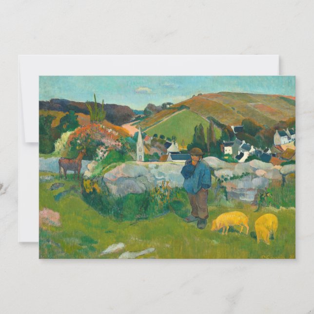 Le berger | Paul Gauguin (Devant)