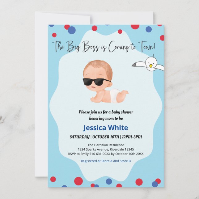 Le Big Boss arrive en ville ! Invitation (Devant)