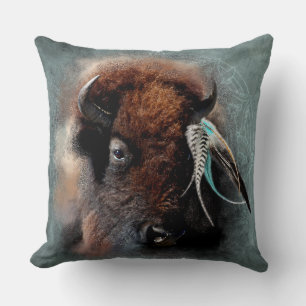 Le bison - coussin