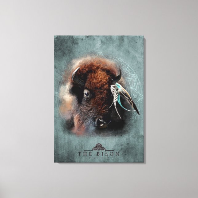 Le Bison - Toile Enveloppée (Recto)