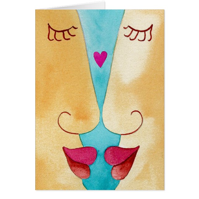 Le blanc de carte d'amour personnalisent (Devant)