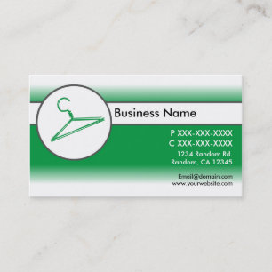Le blanc vert se fanent des cartes de visite de