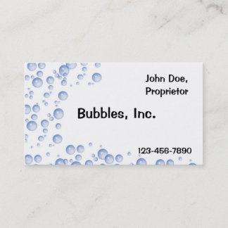 Le bleu bouillonne carte de visite