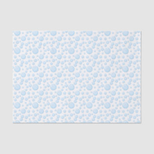 Le bleu bouillonne papier de soie de soie de