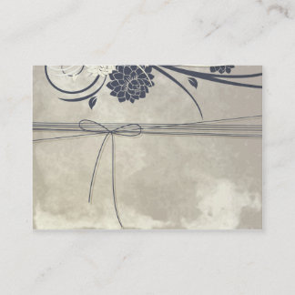 Le bleu fleurit le carte de visite