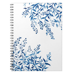 Le bleu s'embranche carnet de notes à spirale