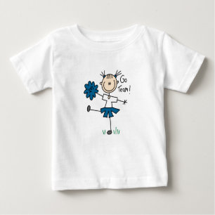 Le bleu vont T-shirts et cadeaux de pom-pom girl