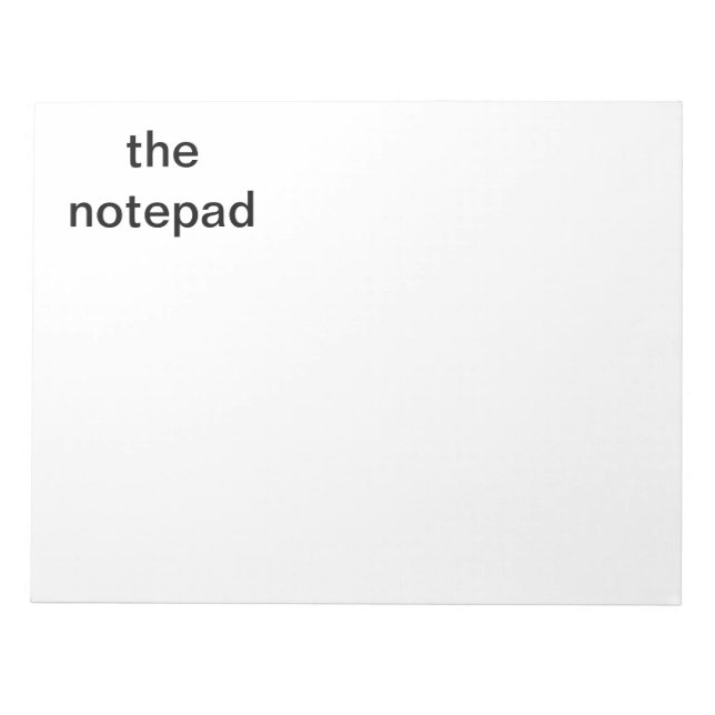 le bloc-notes (Devant)