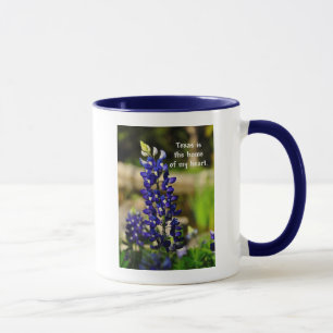 Le Bluebonnet le "Texas est la maison tasse de mon