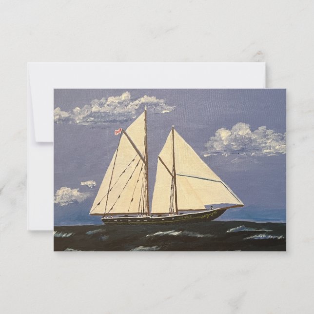 Le Bluenose, un bateau de course (Devant)