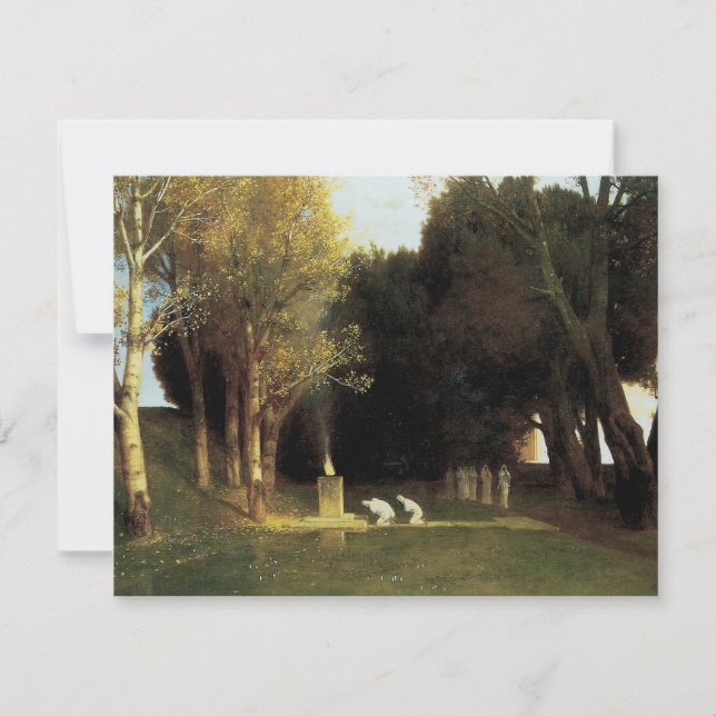 Le Bois sacré par Arnold Böcklin, Art ancien (Devant)