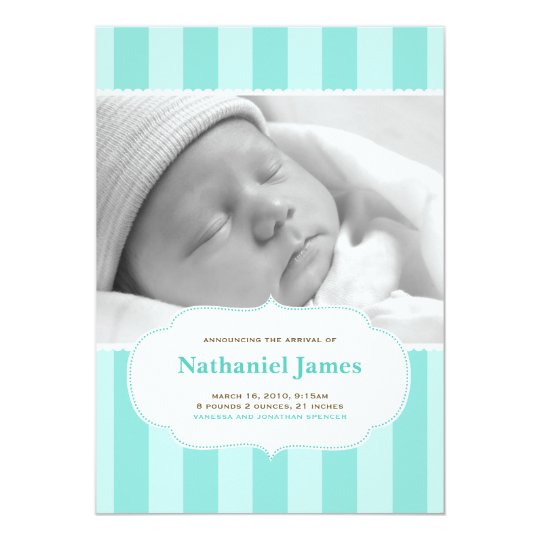 Le bonbon barre le faire-part de naissance dans le