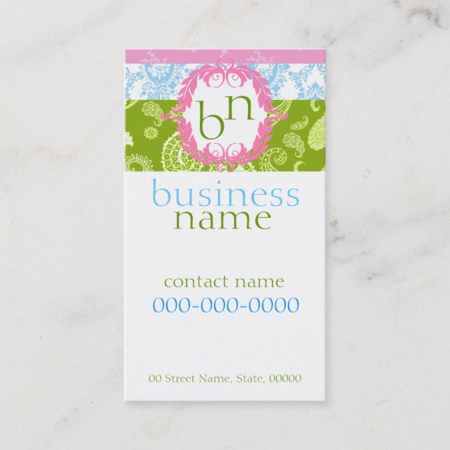 Le bonbon colore le carte de visite (Devant)