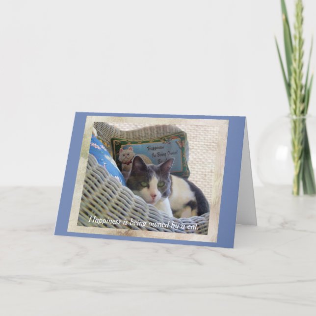 Le bonheur appartient à une carte d'anniversaire d (Devant)