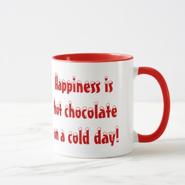 Le bonheur est tasse de chocolat chaud (Droite)