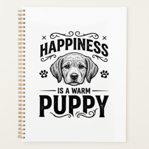 Le bonheur est un chiot chaud design de t-shirt vi