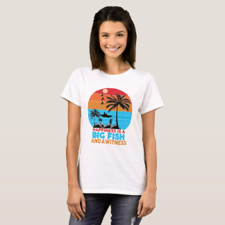 Le bonheur est un grand poisson T-Shirt de citatio