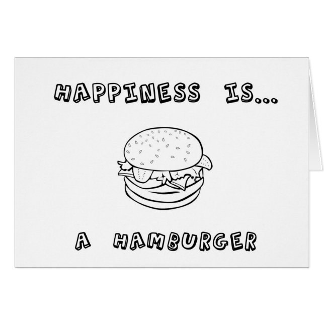 Le bonheur est un hamburger (Devant horizontal)