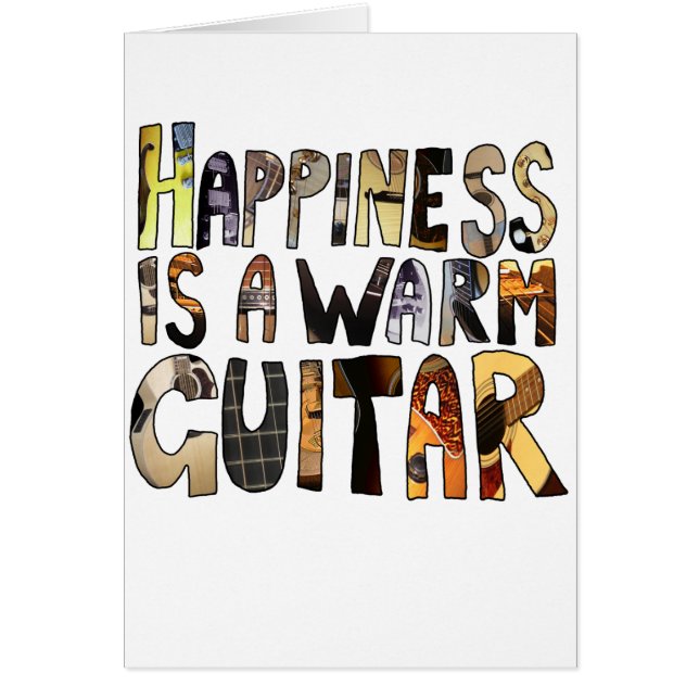 Le bonheur est une guitare chaleureuse (Devant)