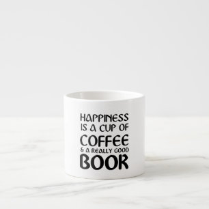 LE BONHEUR EST UNE TASSE DE CAFÉ ET D'UN LIVRE