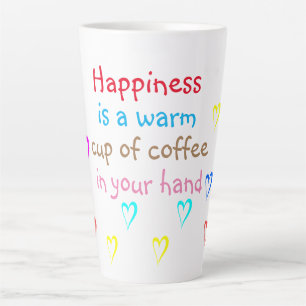Le bonheur est une tasse de café Latte Mug