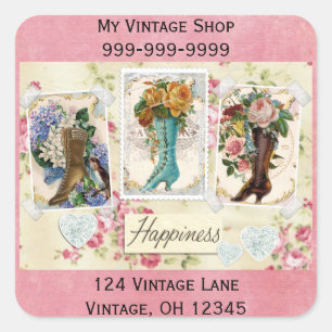 Le bonheur est Victorian Steampunk Boots Stickers