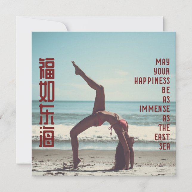 Le bonheur immense (chinois) sur le Coussin (Devant)