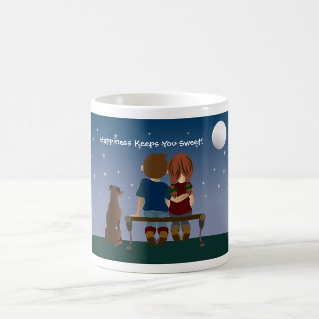 Le bonheur vous garde tasse douce (Centre)