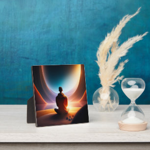 Le Bouddha cosmique   Plaque d'art Tabletop