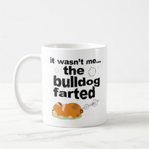 Le bouledogue a pété chien drôle de tasse de ca