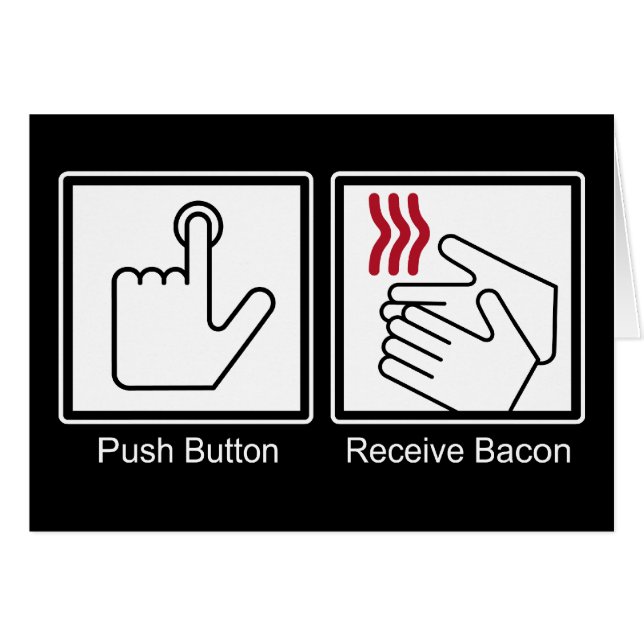 Le bouton poussoir, reçoivent le lard - (Devant horizontal)