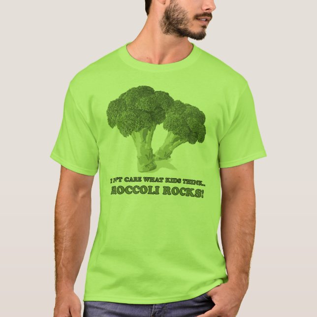 Le brocoli bascule le T-shirt (le vert) (Devant)