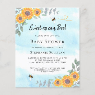 Le budget doux comme peut être Baby shower invitat