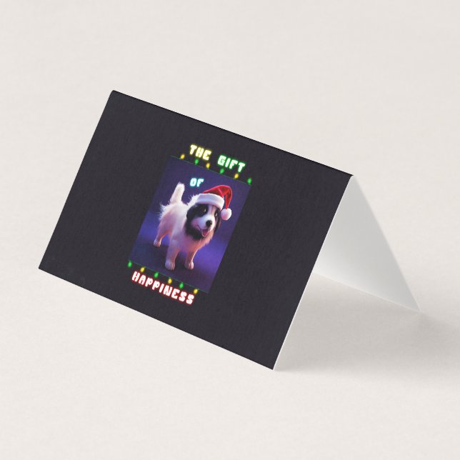 Le cadeau de bonheur chiot 25 décembre Noël (Front)